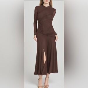 Wayf Chocolate Brown Maxi Skirt